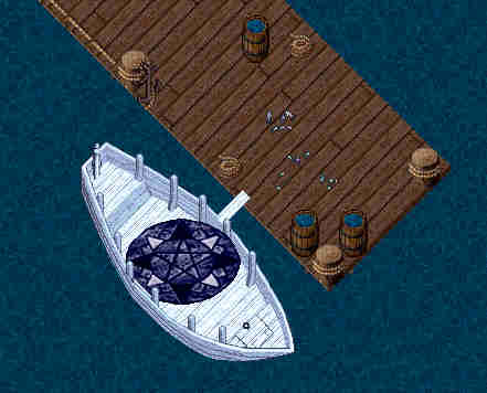 The mall entrance boat